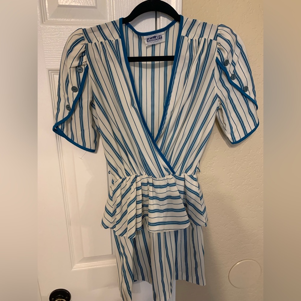 Jackie O vintage peplum dress